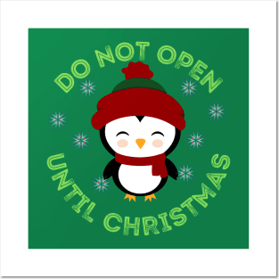 cute christmas 2021 do not open until christmas Posters and Art